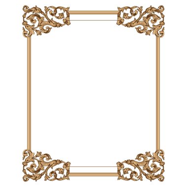 Retro Barok süsleme öğesi