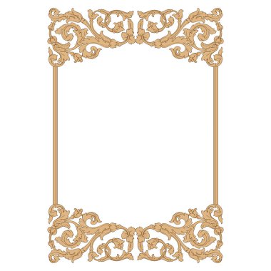 Retro Barok süsleme öğesi