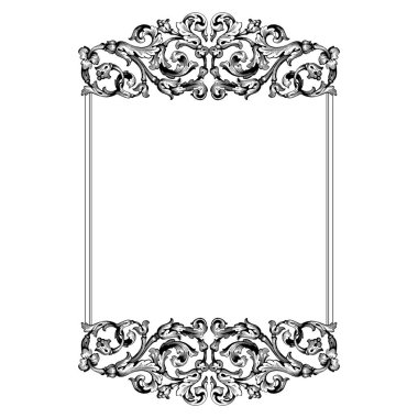 Retro Barok süsleme öğesi