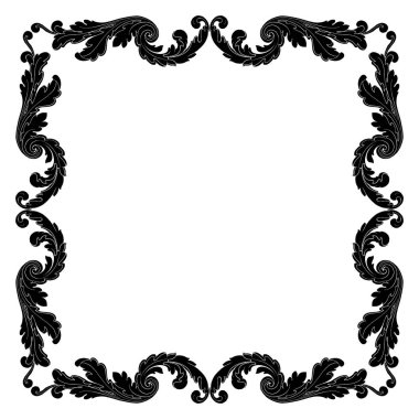 Retro Barok süsleme öğesi