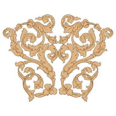 Retro Barok süsleme öğesi