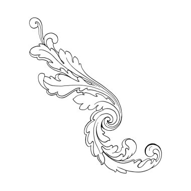 Retro Barok süsleme öğesi