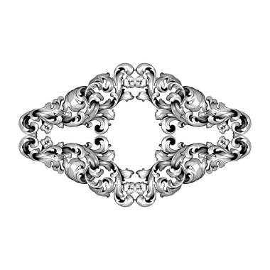 Retro Barok süsleme öğesi