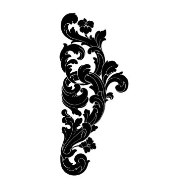 Retro Barok süsleme öğesi