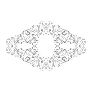 Retro Barok süsleme öğesi