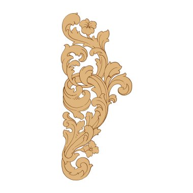 Retro Barok süsleme öğesi