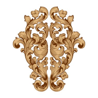 Retro Barok süsleme öğesi