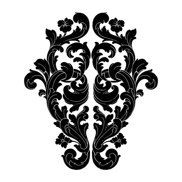 Element decorațiuni baroce retro — Vector de stoc