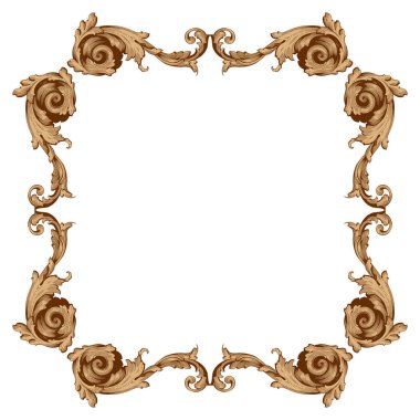 Retro Barok süsleme öğesi