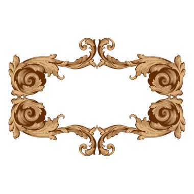 Retro Barok süsleme öğesi