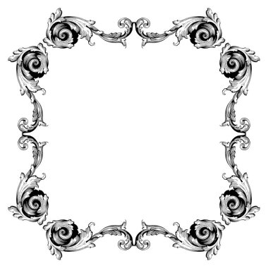 Retro Barok süsleme öğesi