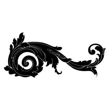 Retro Barok süsleme öğesi