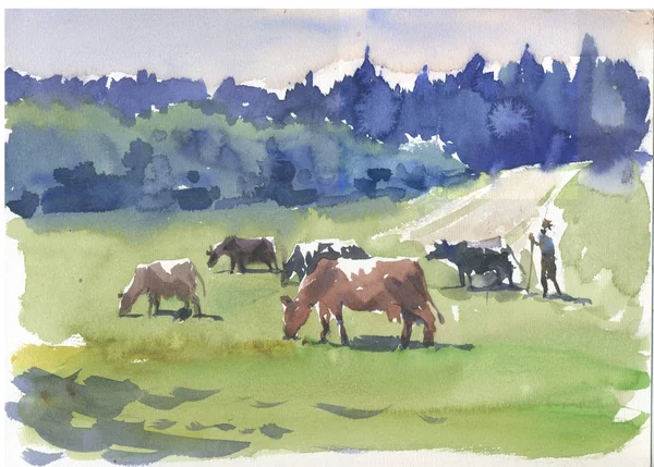 Arka plan, doku, sarıcı desen, çerçeve veya kenarlık için soyut aquarelle.