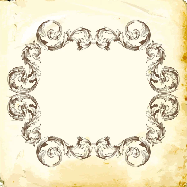 Vecteur baroque d'éléments vintage pour le design . — Image vectorielle