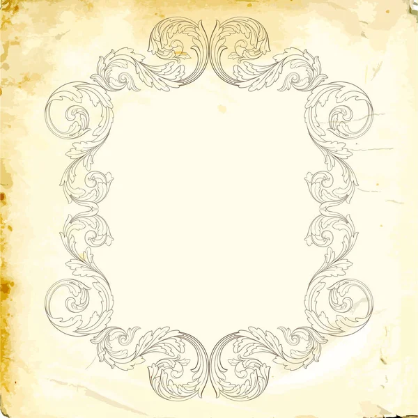 Tasarım için vintage elementlerin vektör barok 'u. 