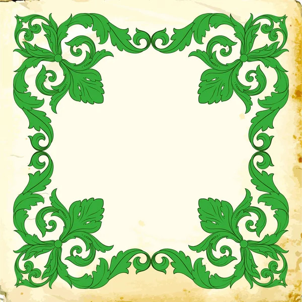 Vector baroque of vintage elements for design. — Stock Vector