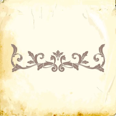 Tasarım için vintage elementlerin vektör barok 'u. 