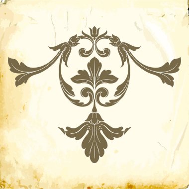 Tasarım için vintage elementlerin vektör barok 'u. 