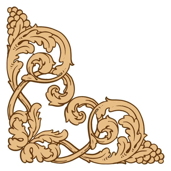 Vektor barokk vintage elemek design. — Stock Vector