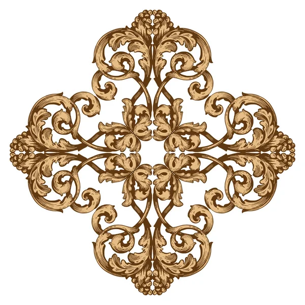 Vecteur baroque d'éléments vintage pour le design . — Image vectorielle