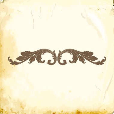 Tasarım için vintage elementlerin vektör barok 'u. 