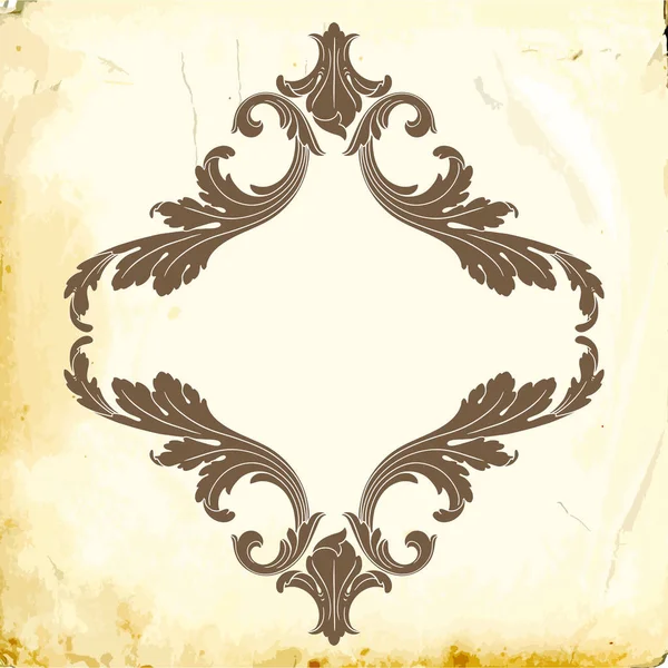 Tasarım için vintage elementlerin vektör barok 'u. 