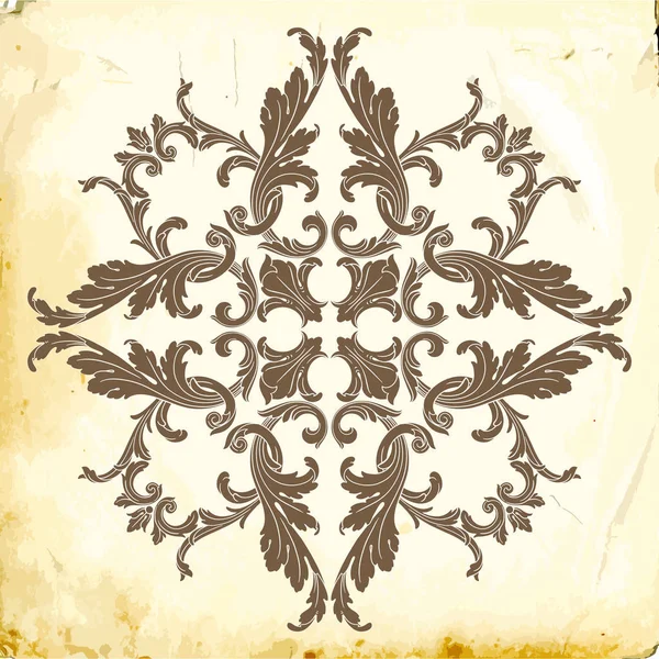 Tasarım için vintage elementlerin vektör barok 'u. 