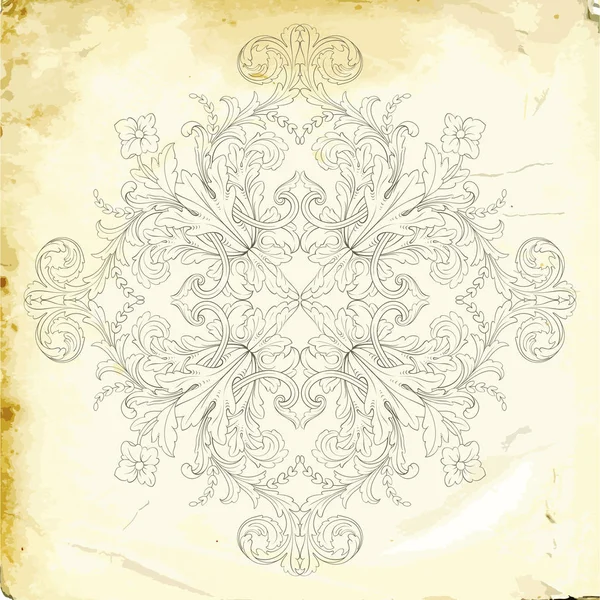 Tasarım için vintage elementlerin vektör barok 'u. 