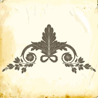 Tasarım için vintage elementlerin vektör barok 'u. 