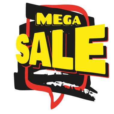 Heyecan verici mega satış etkinliğinin tanıtımı.