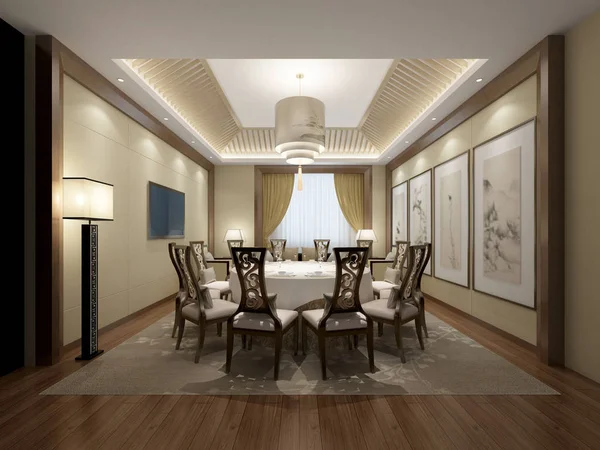 Render Dining Room — Stock Photo, Image