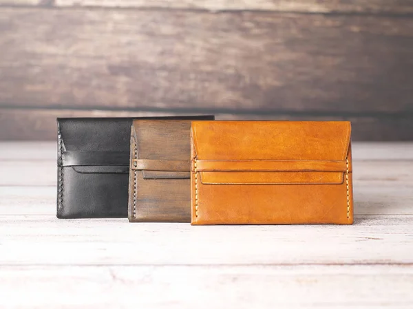 handmade leather wallet purse