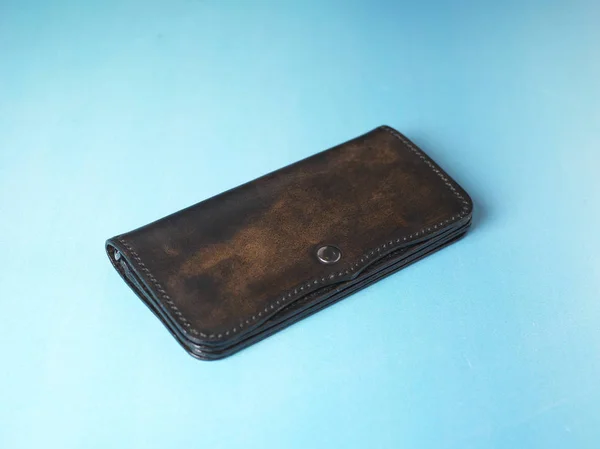 handmade leather wallet purse