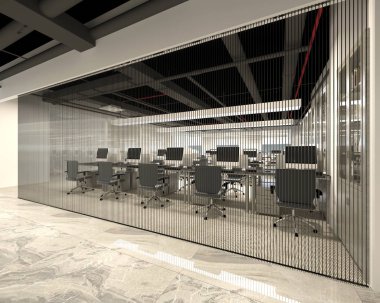 3D render boş çalışma alanı