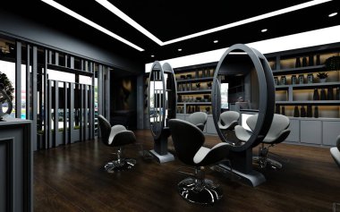 3D render boş çalışma alanı