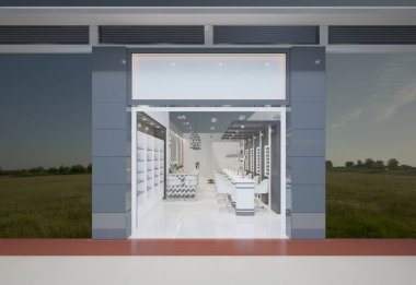 güzellik spa salon 3D render