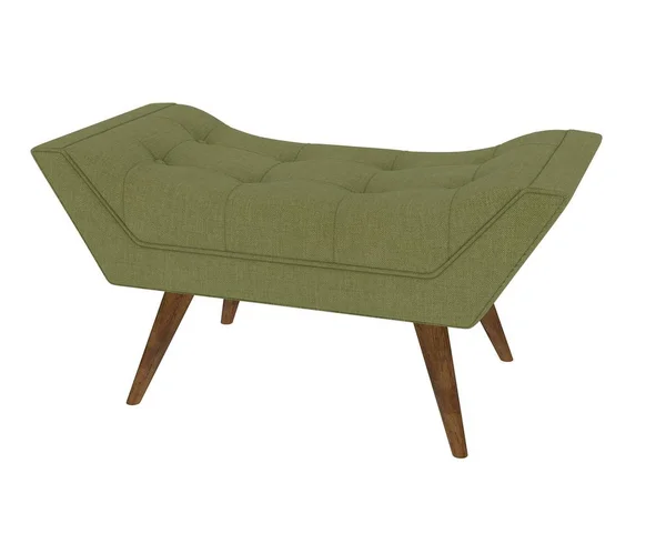 緑のソファーの レンダリング — ストック写真