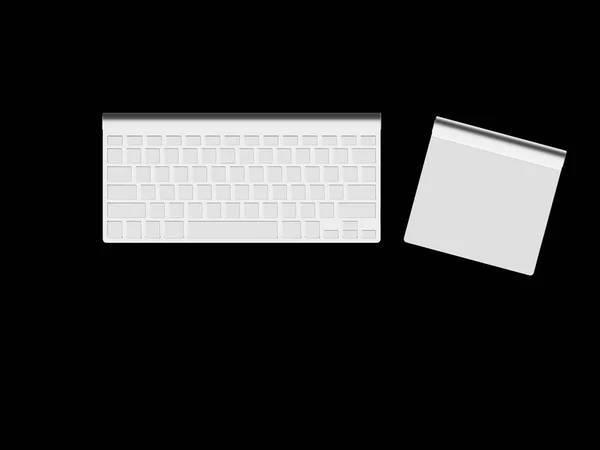 键盘和鼠标渲染 — 图库照片