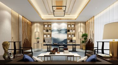 3d render ofis iç çalışma