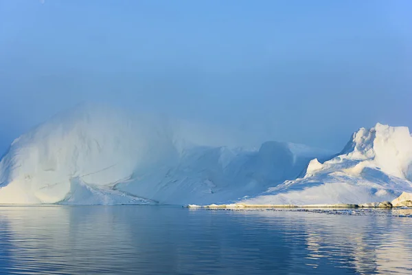 Icebergs Arctiques Sur Océan Arctique Groenland — Photo