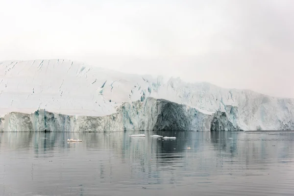 Grönland Jeges Tenger Északi Sarki Jéghegyek — Stock Fotó