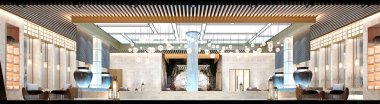 3D render spa havuzu Sağlık alanında