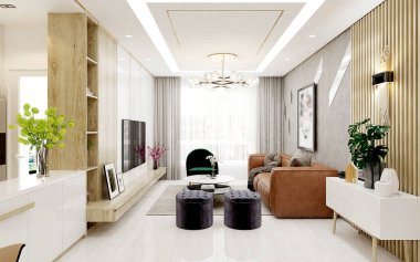 3D render ev iç