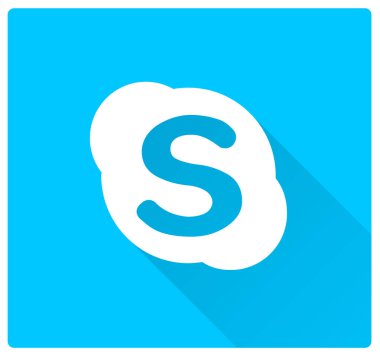 Skype mavi Logo işareti