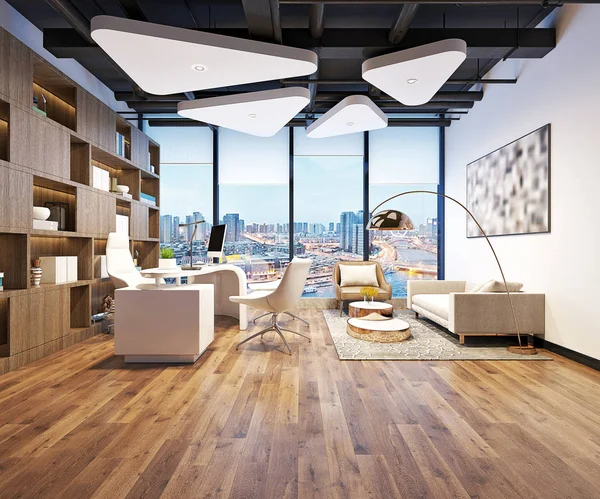 Çalışma ofisinin 3D canlandırması