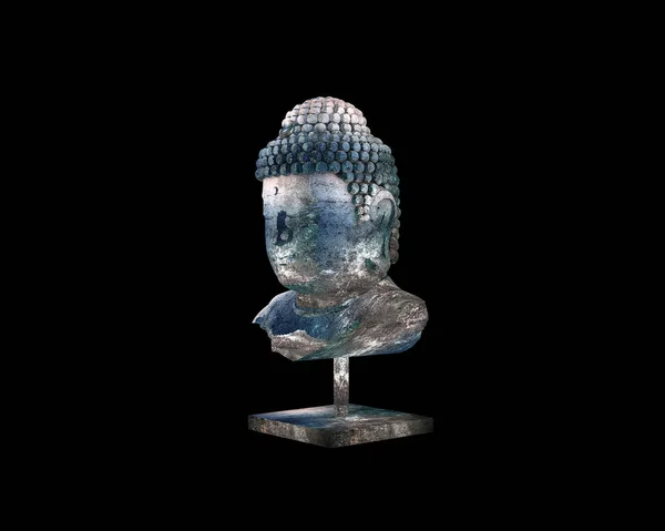 Rendering Scultura Budha — Foto Stock