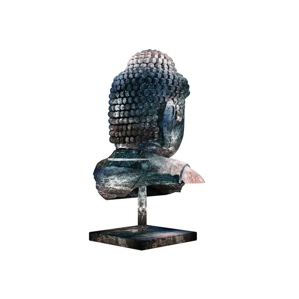 Rendering Scultura Budha — Foto Stock