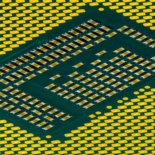 Render Mikroprocesor — Zdjęcie stockowe