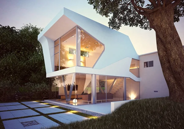 Render Maison Vue Extérieure — Photo