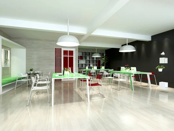 Rendering Ufficio Lavoro Interno — Foto Stock